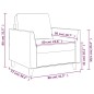vidaXL Sessel Weinrot 60 cm Kunstleder vidaXL Sessel Weinrot 60 cm Kunstleder
