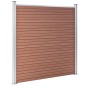 WPC Zaun-Set 9 Quadrate + 1 Schräge 1657x186 cm Braun WPC Zaun-Set 9 Quadrate + 1 Schräge 1657x186 cm Braun