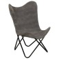 vidaXL Butterfly-Sessel Anthrazit Canvas vidaXL Butterfly-Sessel Anthrazit Canvas