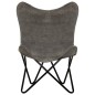 vidaXL Butterfly-Sessel Anthrazit Canvas vidaXL Butterfly-Sessel Anthrazit Canvas
