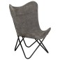 vidaXL Butterfly-Sessel Anthrazit Canvas vidaXL Butterfly-Sessel Anthrazit Canvas