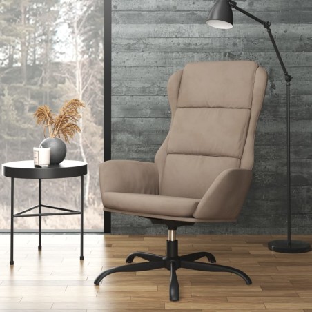 vidaXL Relaxsessel Taupe Wildleder-Optik