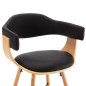 vidaXL Esszimmerstühle 4 Stk. Schwarz Kunstleder und Bugholz vidaXL Esszimmerstühle 4 Stk. Schwarz Kunstleder und Bugholz
