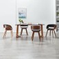 vidaXL Esszimmerstühle 4 Stk. Grau Bugholz und Stoff vidaXL Esszimmerstühle 4 Stk. Grau Bugholz und Stoff