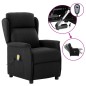 vidaXL Massagesessel Elektrisch Schwarz Stoff vidaXL Massagesessel Elektrisch Schwarz Stoff