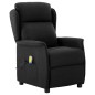 vidaXL Massagesessel Elektrisch Schwarz Stoff vidaXL Massagesessel Elektrisch Schwarz Stoff