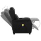 vidaXL Massagesessel Elektrisch Schwarz Stoff vidaXL Massagesessel Elektrisch Schwarz Stoff