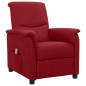 vidaXL Massagesessel mit Aufstehhilfe Weinrot Stoff vidaXL Massagesessel mit Aufstehhilfe Weinrot Stoff