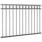 vidaXL Zaunfeld Stahl 1,7x1 m Schwarz vidaXL Zaunfeld Stahl 1,7x1 m Schwarz