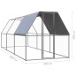 vidaXL Outdoor-Hühnerkäfig 2x6x2 m Verzinkter Stahl vidaXL Outdoor-Hühnerkäfig 2x6x2 m Verzinkter Stahl