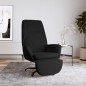 vidaXL Relaxsessel mit Fußstütze Schwarz Samt vidaXL Relaxsessel mit Fußstütze Schwarz Samt