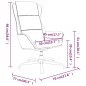 vidaXL Relaxsessel mit Hocker Creme Mikrofasergewebe vidaXL Relaxsessel mit Hocker Creme Mikrofasergewebe