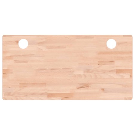 vidaXL Schreibtischplatte 110x55x4 cm Massivholz Buche