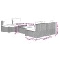 vidaXL 5-tlg. Garten-Lounge-Set mit Kissen Poly Rattan Schwarz vidaXL 5-tlg. Garten-Lounge-Set mit Kissen Poly Rattan Schwarz