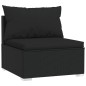 vidaXL 8-tlg. Garten-Lounge-Set mit Kissen Poly Rattan Schwarz vidaXL 8-tlg. Garten-Lounge-Set mit Kissen Poly Rattan Schwarz