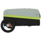 vidaXL Lastenanhänger für Fahrrad Schwarz und Grün 30 kg Eisen vidaXL Lastenanhänger für Fahrrad Schwarz und Grün 30 kg Eisen