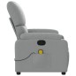 vidaXL Massagesessel Hellgrau Stoff