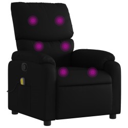 vidaXL Massagesessel Schwarz Kunstleder