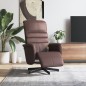 vidaXL Massagesessel mit Fußteil Braun Kunstleder vidaXL Massagesessel mit Fußteil Braun Kunstleder