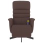vidaXL Massagesessel mit Fußteil Braun Kunstleder vidaXL Massagesessel mit Fußteil Braun Kunstleder
