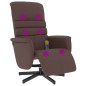 vidaXL Massagesessel mit Fußteil Braun Kunstleder vidaXL Massagesessel mit Fußteil Braun Kunstleder