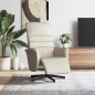 vidaXL Relaxsessel mit Fußteil Creme Kunstleder vidaXL Relaxsessel mit Fußteil Creme Kunstleder