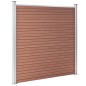 WPC Zaun-Set 3 Quadrate + 1 Schräge 619x186 cm Braun WPC Zaun-Set 3 Quadrate + 1 Schräge 619x186 cm Braun