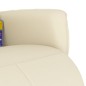 vidaXL Massagesessel mit Fußteil Creme Kunstleder vidaXL Massagesessel mit Fußteil Creme Kunstleder