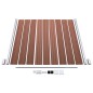 WPC Zaun-Set 3 Quadrate + 1 Schräge 619x186 cm Braun WPC Zaun-Set 3 Quadrate + 1 Schräge 619x186 cm Braun