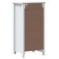 vidaXL Badschrank BERG Weiß 40x34x80 cm Massivholz Kiefer vidaXL Badschrank BERG Weiß 40x34x80 cm Massivholz Kiefer