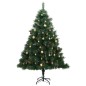 vidaXL Künstlicher Weihnachtsbaum Klappbar 150 LEDs & Kugeln 120 cm vidaXL Künstlicher Weihnachtsbaum Klappbar 150 LEDs & Kugeln 120 cm