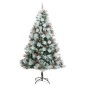vidaXL Künstlicher Weihnachtsbaum Klappbar 300 LEDs & Kugeln 210 cm vidaXL Künstlicher Weihnachtsbaum Klappbar 300 LEDs & Kugeln 210 cm