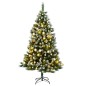 vidaXL Künstlicher Weihnachtsbaum Klappbar 150 LEDs & Kugeln 150 cm vidaXL Künstlicher Weihnachtsbaum Klappbar 150 LEDs & Kugeln 150 cm