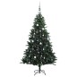 vidaXL Künstlicher Weihnachtsbaum Klappbar 300 LEDs & Kugeln 210 cm vidaXL Künstlicher Weihnachtsbaum Klappbar 300 LEDs & Kugeln 210 cm