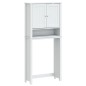 vidaXL Waschmaschinenschrank BERG Weiß 76x27x164,5 cm Massivholz vidaXL Waschmaschinenschrank BERG Weiß 76x27x164,5 cm Massivholz