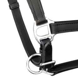 vidaXL Halfter Echtleder Verstellbar Schwarz Pony