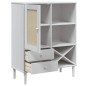 vidaXL Highboard SENJA Rattan-Optik Weiß 90x40x112 cm Kiefernholz vidaXL Highboard SENJA Rattan-Optik Weiß 90x40x112 cm Kiefernholz