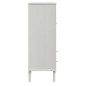 vidaXL Highboard SENJA Rattan-Optik Weiß 90x40x112 cm Kiefernholz vidaXL Highboard SENJA Rattan-Optik Weiß 90x40x112 cm Kiefernholz