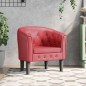 vidaXL Clubsessel Weinrot Kunstleder vidaXL Clubsessel Weinrot Kunstleder