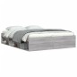 vidaXL Bettgestell Grau Sonoma 150x200 cm King Size vidaXL Bettgestell Grau Sonoma 150x200 cm King Size
