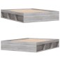 vidaXL Bettgestell Grau Sonoma 150x200 cm King Size vidaXL Bettgestell Grau Sonoma 150x200 cm King Size