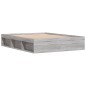vidaXL Bettgestell Grau Sonoma 150x200 cm King Size vidaXL Bettgestell Grau Sonoma 150x200 cm King Size