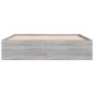 vidaXL Bettgestell Grau Sonoma 150x200 cm King Size vidaXL Bettgestell Grau Sonoma 150x200 cm King Size
