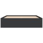vidaXL Bettgestell Schwarz 150x200 cm King Size vidaXL Bettgestell Schwarz 150x200 cm King Size
