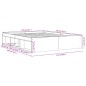 vidaXL Bettgestell Schwarz 150x200 cm King Size vidaXL Bettgestell Schwarz 150x200 cm King Size