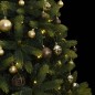 vidaXL Künstlicher Weihnachtsbaum Klappbar 150 LEDs & Kugeln 150 cm vidaXL Künstlicher Weihnachtsbaum Klappbar 150 LEDs & Kugeln 150 cm