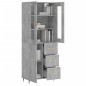 Highboard Betongrau 69,5x34x180 cm Holzwerkstoff Highboard Betongrau 69,5x34x180 cm Holzwerkstoff
