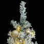 vidaXL Weihnachtsbaum Schlank mit 300 LEDs & Kugeln & Schnee 270 cm vidaXL Weihnachtsbaum Schlank mit 300 LEDs & Kugeln & Schnee 270 cm