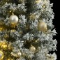 vidaXL Weihnachtsbaum Schlank mit 300 LEDs & Kugeln & Schnee 270 cm vidaXL Weihnachtsbaum Schlank mit 300 LEDs & Kugeln & Schnee 270 cm
