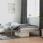 vidaXL Bettgestell mit Kopfteil Metall Weiß 107x203 cm vidaXL Bettgestell mit Kopfteil Metall Weiß 107x203 cm